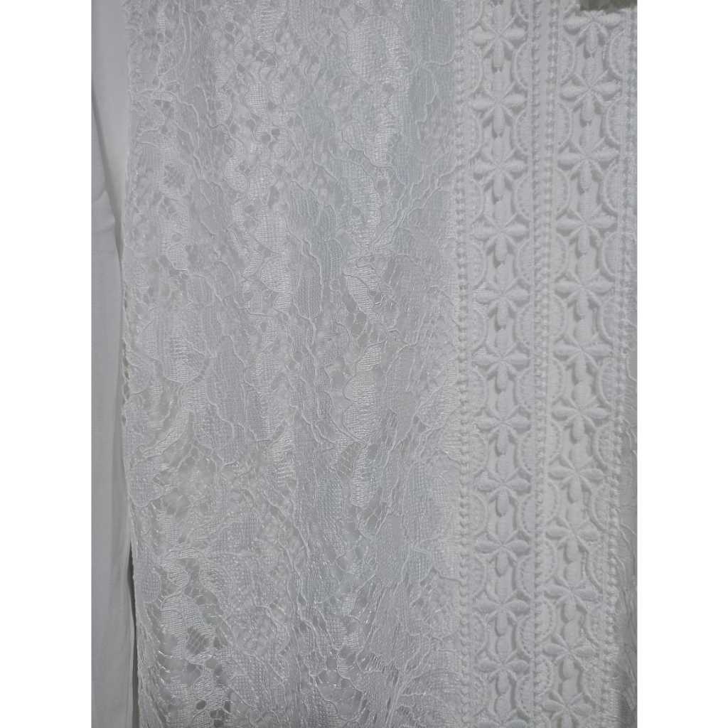 gamis wanita iluva putih renda