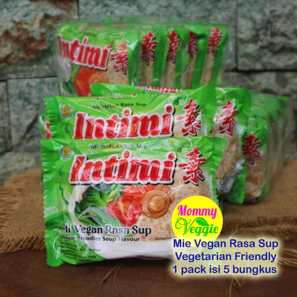 

Mie Vegan Intimi Rasa Sup | Vegetarian Friendly | 1 pack 5 bungkus