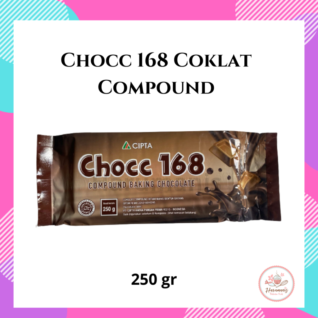 

Chocc 168 Dark Coklat Compound 250gr