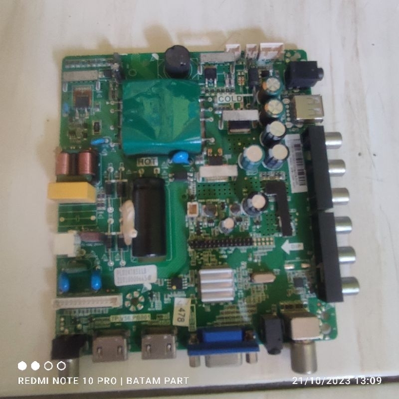 MB - mainboard mesin tv led polytron PLD 24T8511 - 24T8511 B - PLD24T8511B