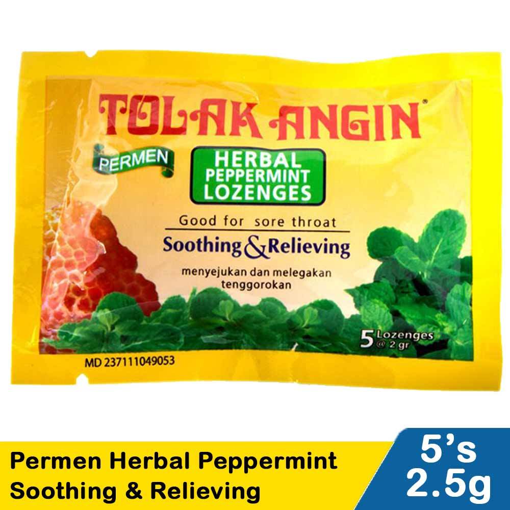 

TOLAK ANGIN PERMEN SACHET / 5 BUTIR/ HERBAL LOZENGES