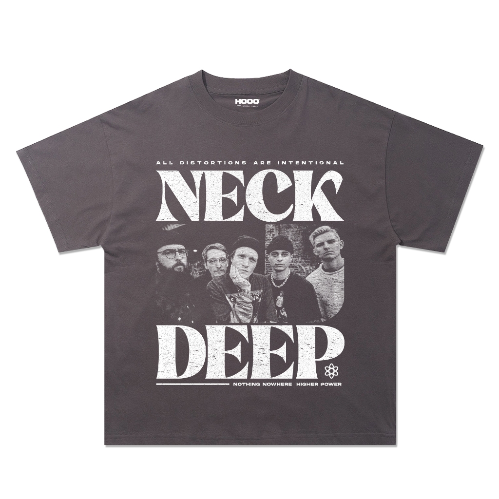 KAOS BAND NECK DEEP OVERSIZE VINTAGE - HIGHER POWER / PRIA & WANITA / UNISEX / BAJU OVERSIZE / COD /