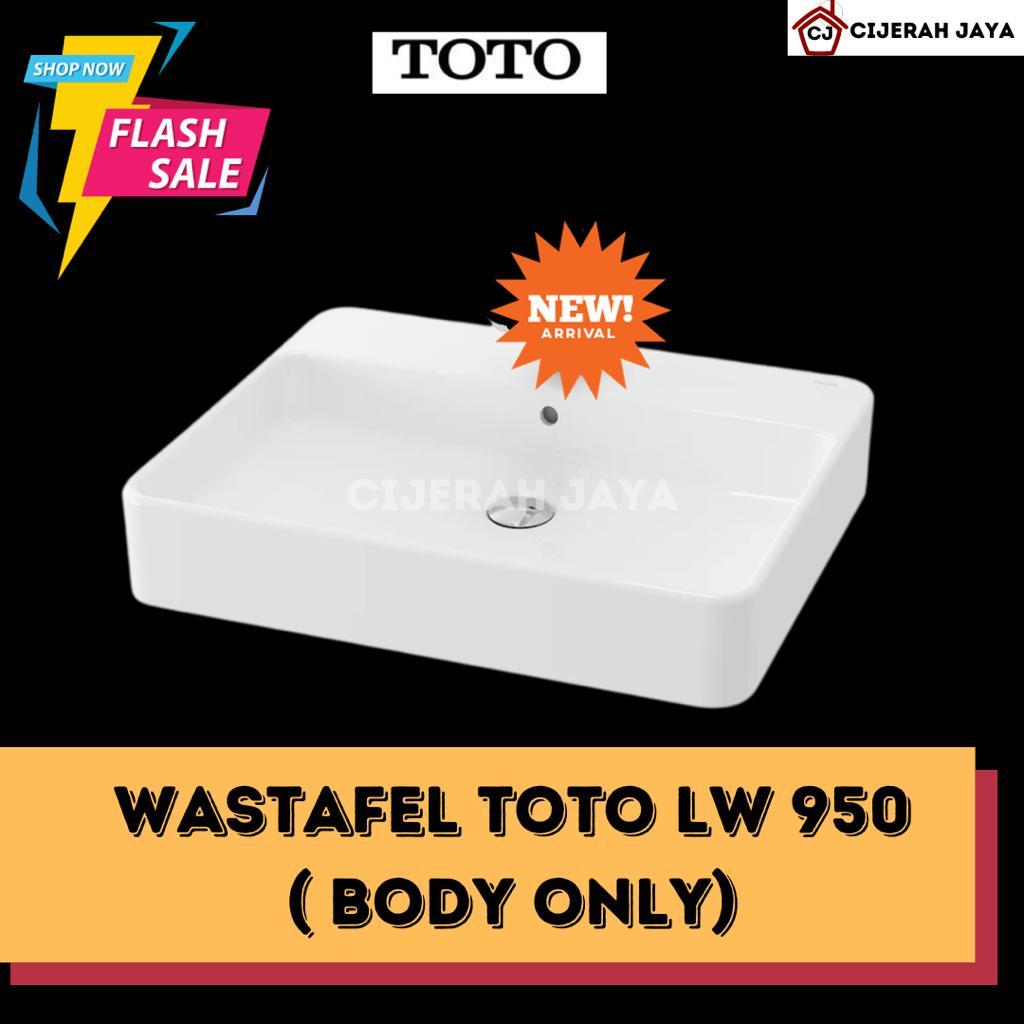 Wastafel Counter TOTO LW950CJW/F / Wastafel Meja TOTO TOJA LW 950 CJW / Wastafel TOTO LW950CJ