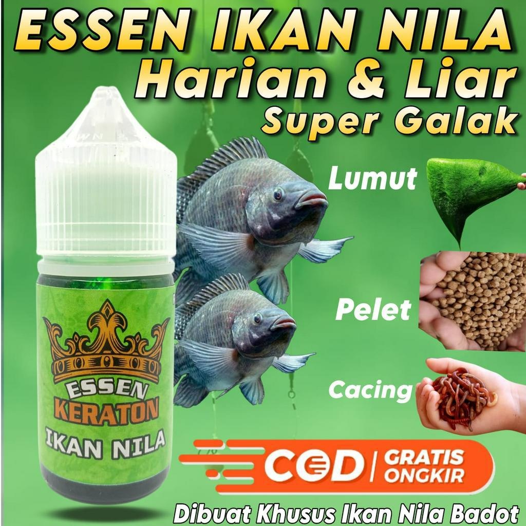 Essen Super Premium Khusus Ikan Nila Essen Ikan Nila Harian &amp; Liar Super Galak Cocok Untuk Media Umpan Lumut Pelet dan Cacing Essen