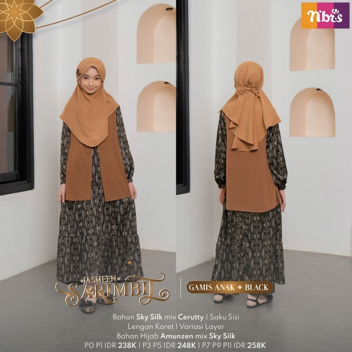 SARIMBIT 2023 JASMEEN GAMIS ANAK NIBRAS