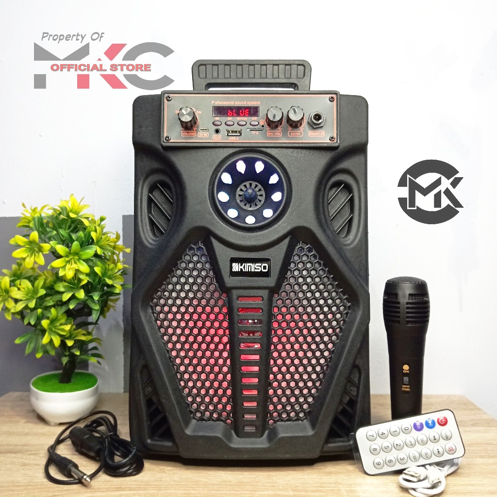 Terlaris Mkc - Kimiso 7807 Speaker Portable Bluetooth Big Size Free Microphone Mkc Kimiso