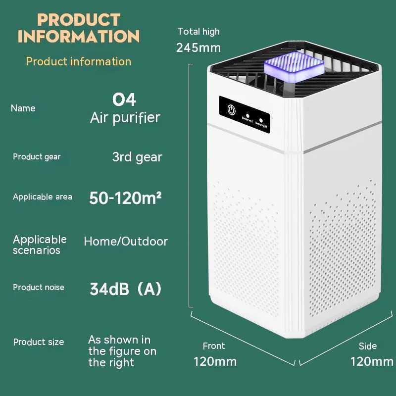 Air Purifier Inteligent HEPA Filter