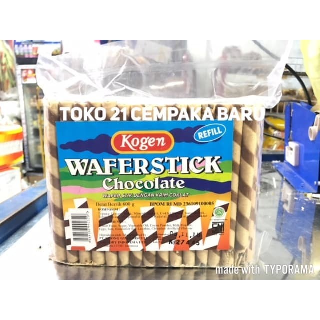 

Kogen Wafer Stick Chocolate REFILL 500 gram | Astor Stik Coklat Cokelat 500g Enak Murah refil