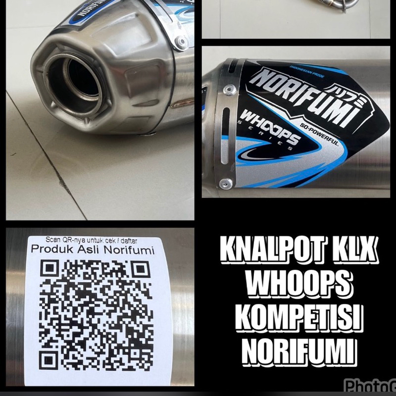 KNALPOT NORIFUMI WHOOPS ORIGINAL KOMPETISI KLX DTRACKER