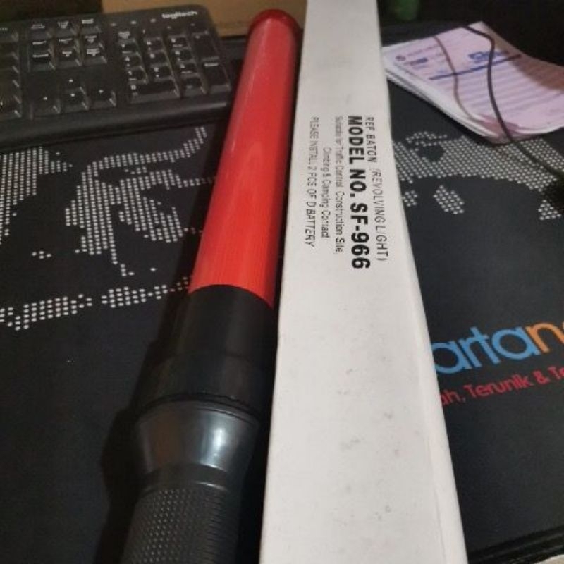 lampu tongkat lalu lintas satpam model sf-966