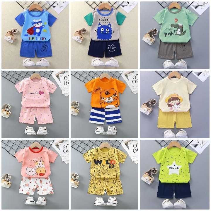 Cuci Gudang 5 Pcs Baju Setelan Anak Kualitas Import Pakaian Anak Murah