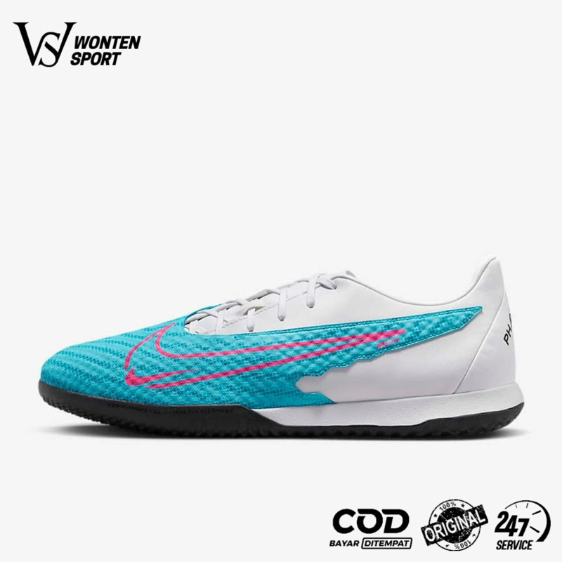 Sepatu Futsal Nike Phantom GC 2 Academy IC - Blue White Original