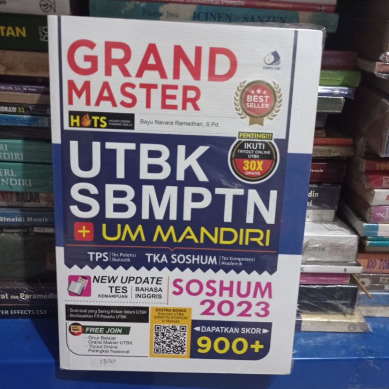 buku bekas   GRAND MASTER  HOT   UTBK SBMPTN  +  UM  MANDIRI  SOSHUM 2023