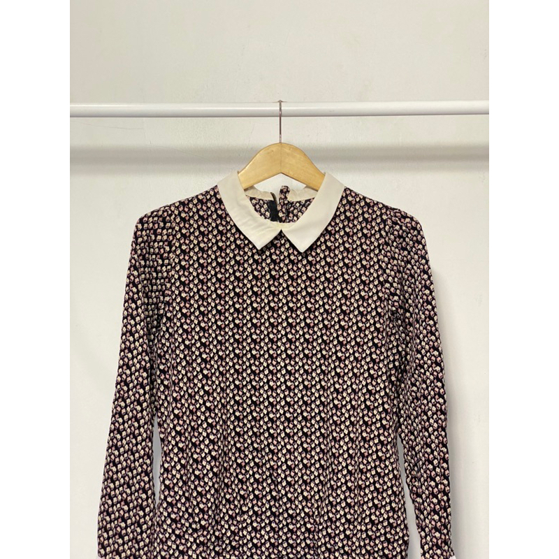 Blouse Motif bunga Korean Style