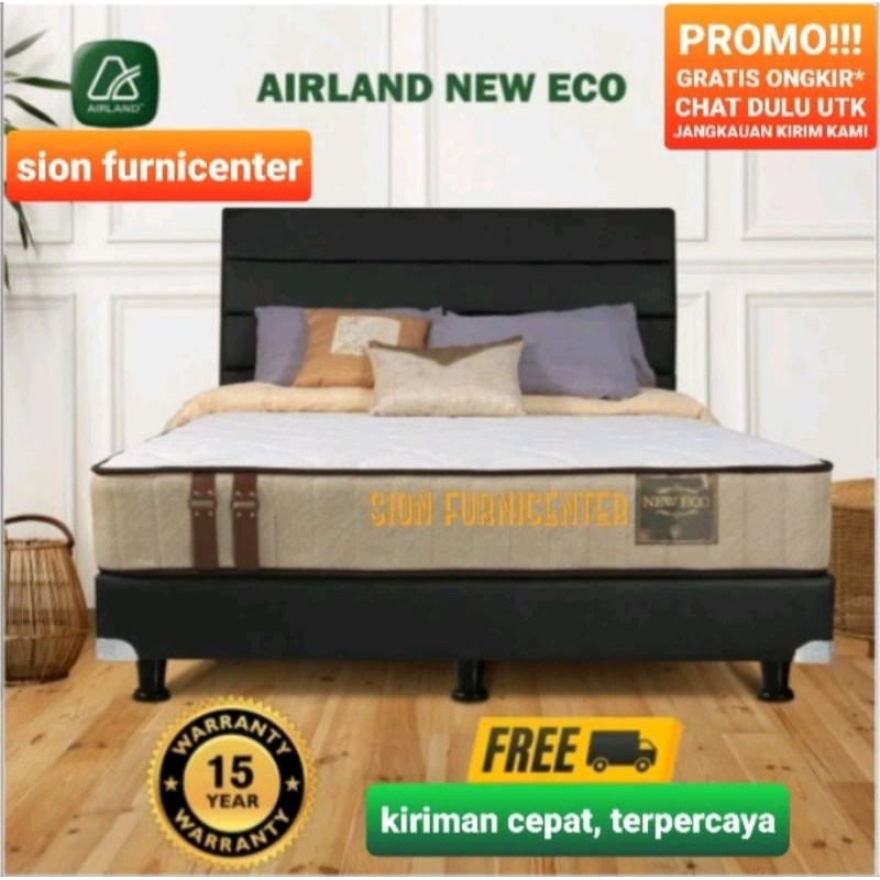Matras airland new eco 180x200 komplit set dipan sandaran / airland new eco 180 x 200 full set divan
