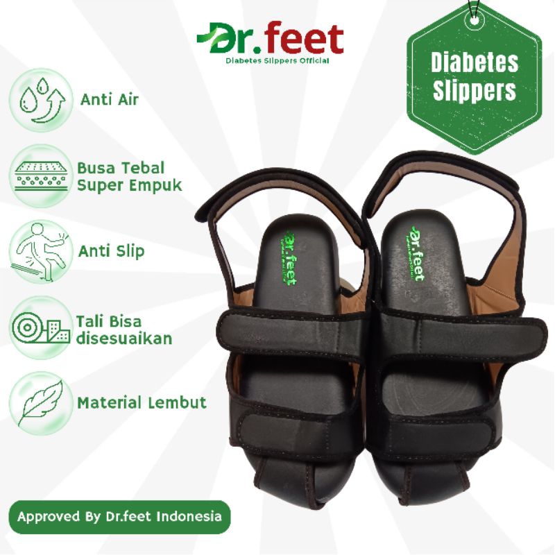 Sandal Diabetes Dr.feet Sandal Kesehatan Sandal Kaki Diabetes