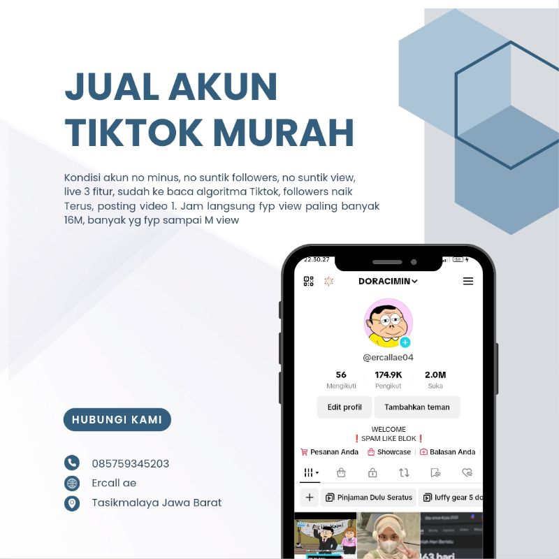 (KARTU TELKOMSEL) JU4L 4KUN T1T0K F0LLOW3RS 174.9K no suntik