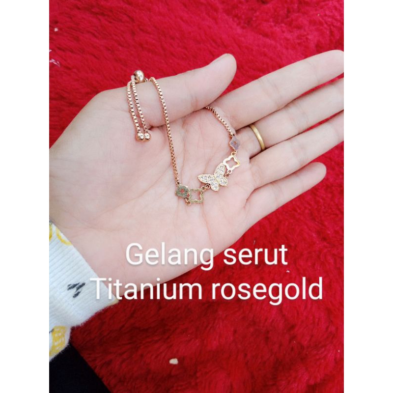 gelang serut titanium asli terbaru