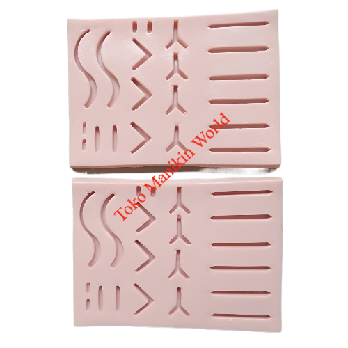 Model Kulit Silicone Pad Suture / Latih Jahit Luka Medis Wound Suture Hecting