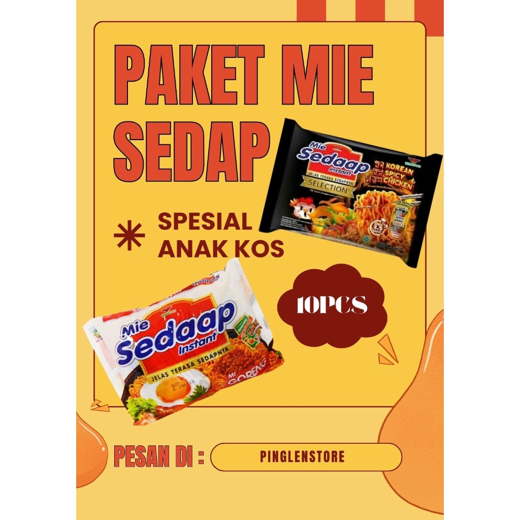 

Paket Anak Kos Sedap Goreng dan Korean Spicy isi 10pcs
