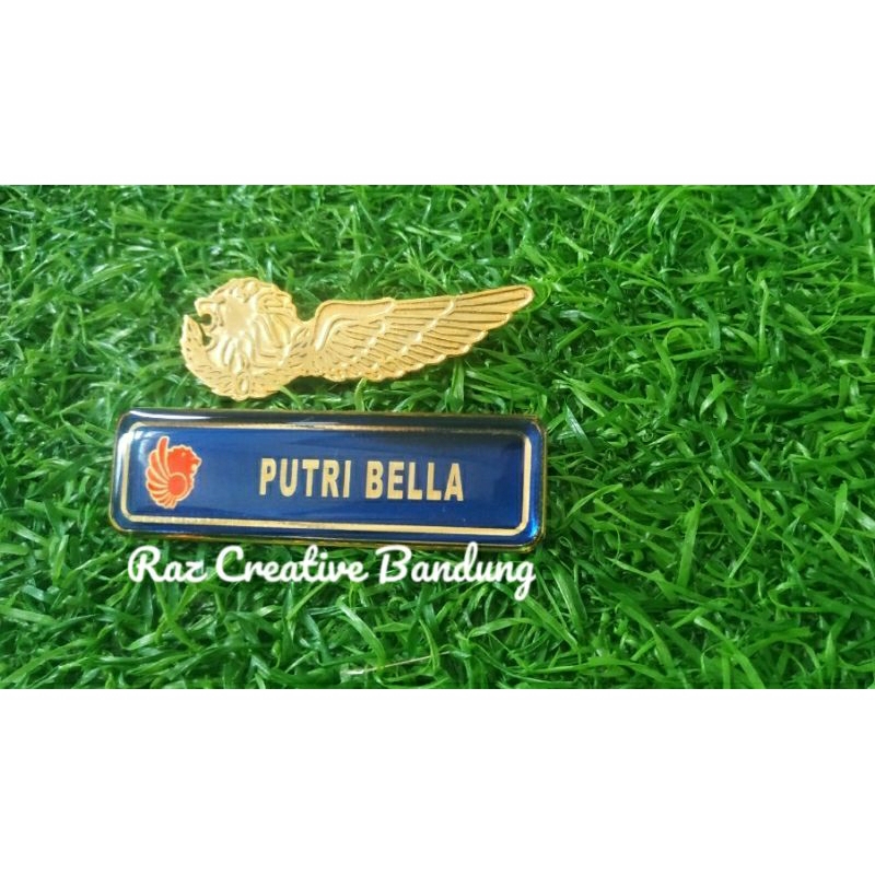 

Nametag Lion Air Peniti dan Wings Lion Air