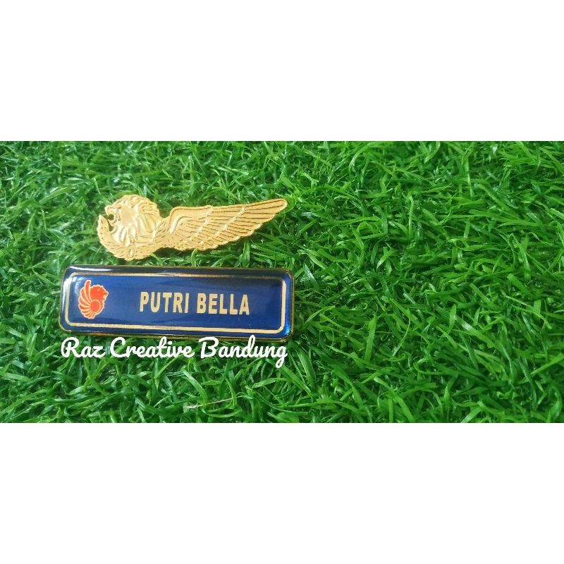 

Nametag Lion Air Magnet dan Wings Lion Air