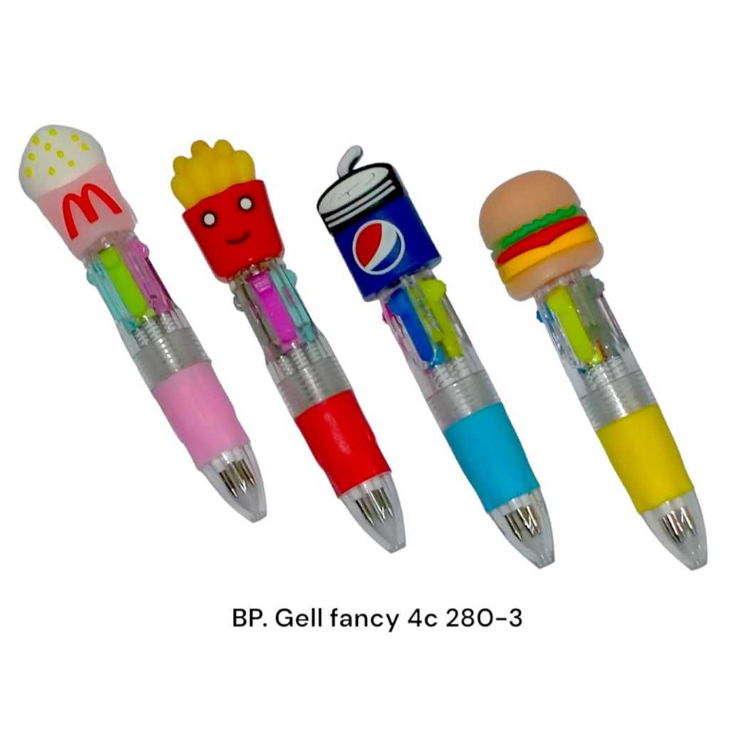 

Ballpoint pulpen 4 warna lucu mini pen