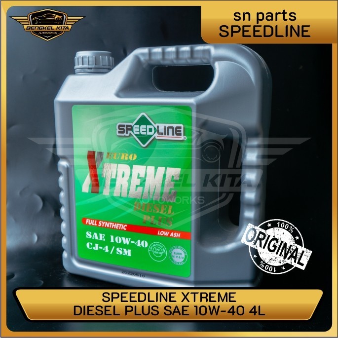 Oli Mesin Diesel Speedline Full Synthetic SAE 10W-40 CJ-4/SM 4 Liter