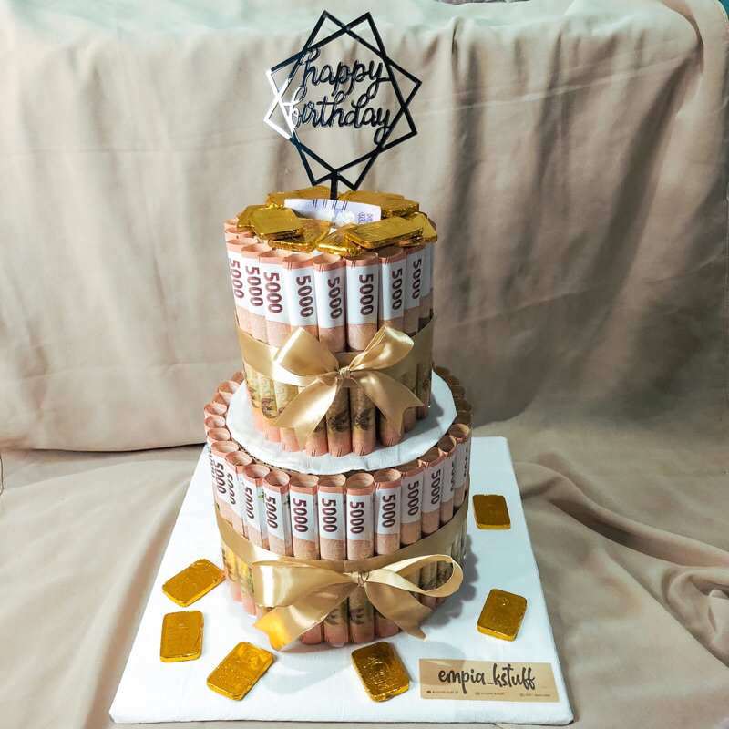 

KUE ULANG TAHUN MONEY CAKE 5000 COKLAT