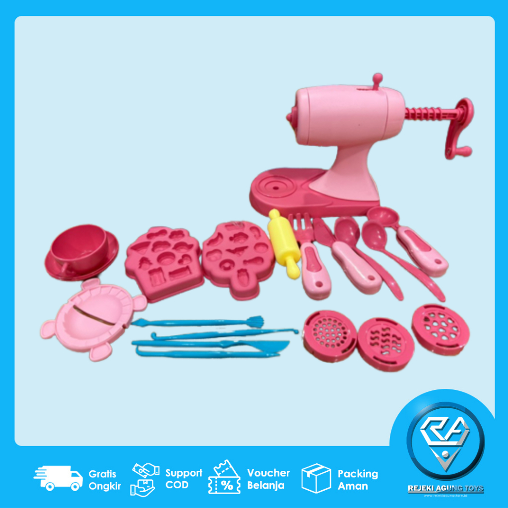 COD MAINAN ANAK PLASTISIN PLAY FUN  DOH SET | MAINAN EDUKASI ANAK LILIN PLASTISIN FUNDOH SET CETAKAN