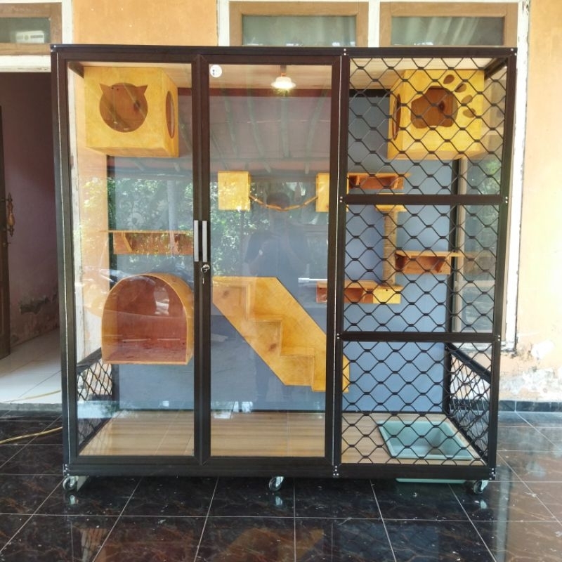 kandang kucing alumunium almunium alumunium premium jumbo