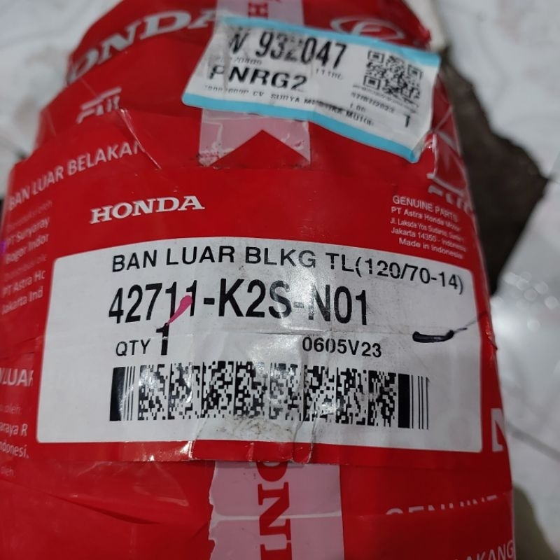 Ban luar tubles uk 120-70/14 ban luar belakang Ahm