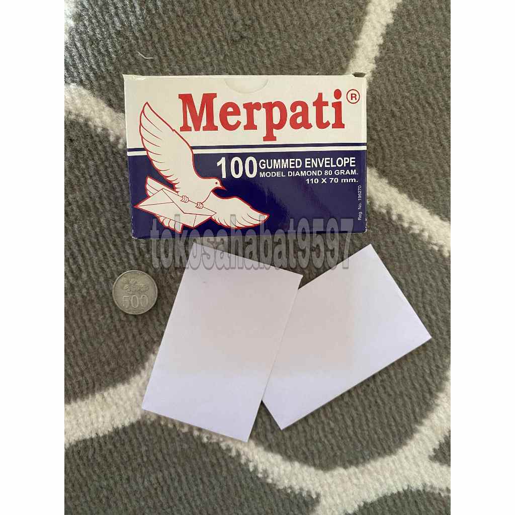 

Amplop Kecil polos Merpati 110x70mm 80gram | Amplop Kondangan | Amplop Murah | Amplop Polos