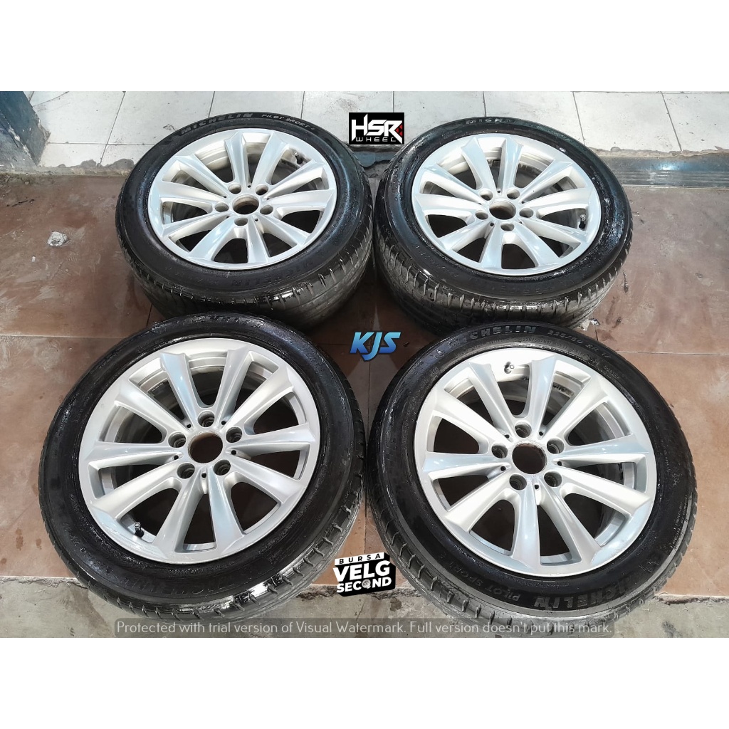 VELG COPOTAN UNTUK BMW R17X8 5X120ETSILVER + BAN 225 50 R17 MCLIN