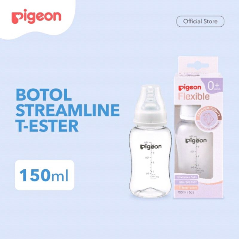 Pigeon Botol Streamline T-ester 150ml / Botol Susu Bayi / Dot Bayi / Botol Pigeon