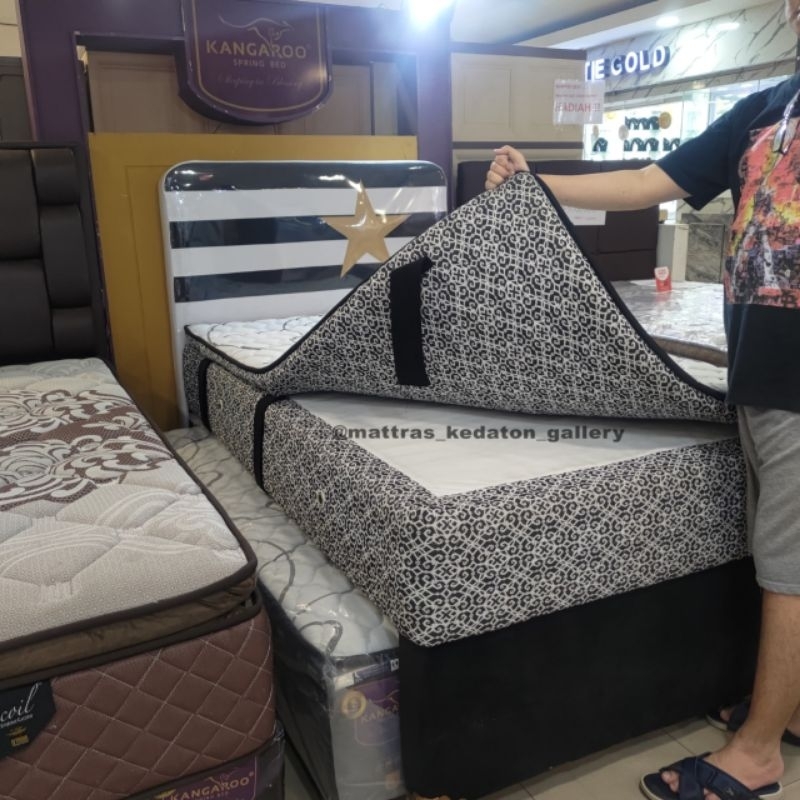Kangaroo Springbed 2 in 1 Sorong Perth + topper - Kasur Springbed Sorong 2in1