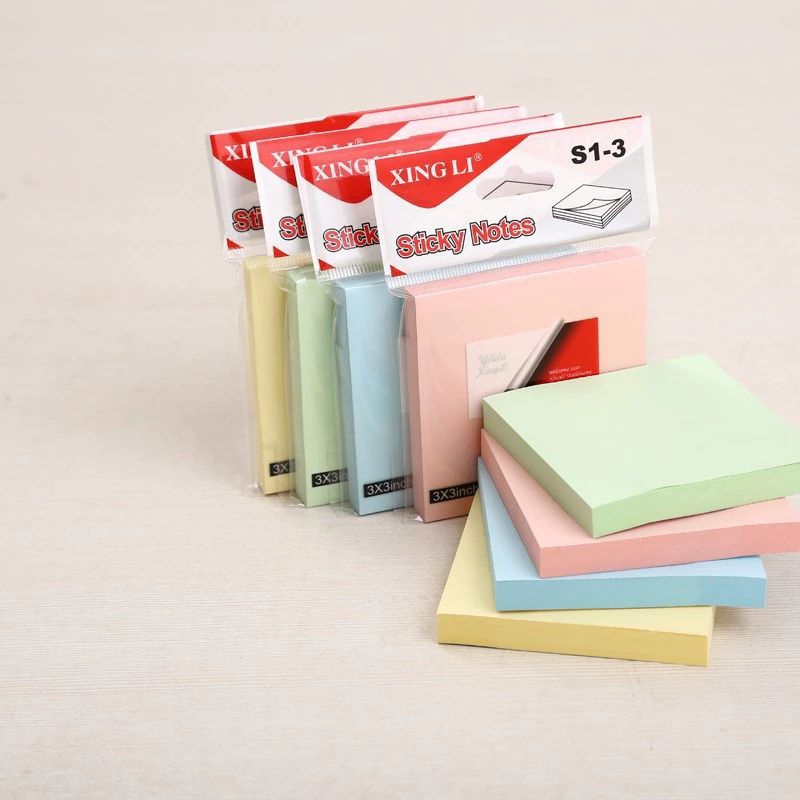 

Memo Sticky Notes Polos 76x76mm 100 Lembar Kertas Catatan Kecil Mini Note Stick Paper