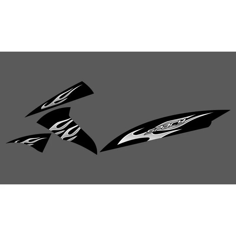 STIKER STRIPING SPACY TRANSPARAN CUSTOM API FLAME