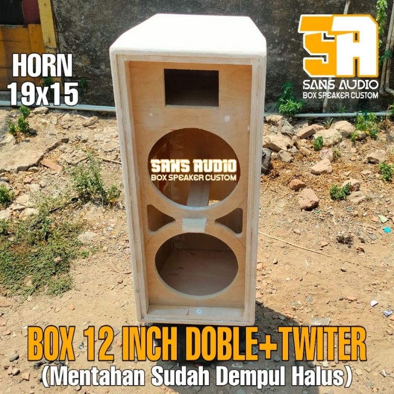 Box speaker 12 inch doble plus twiter