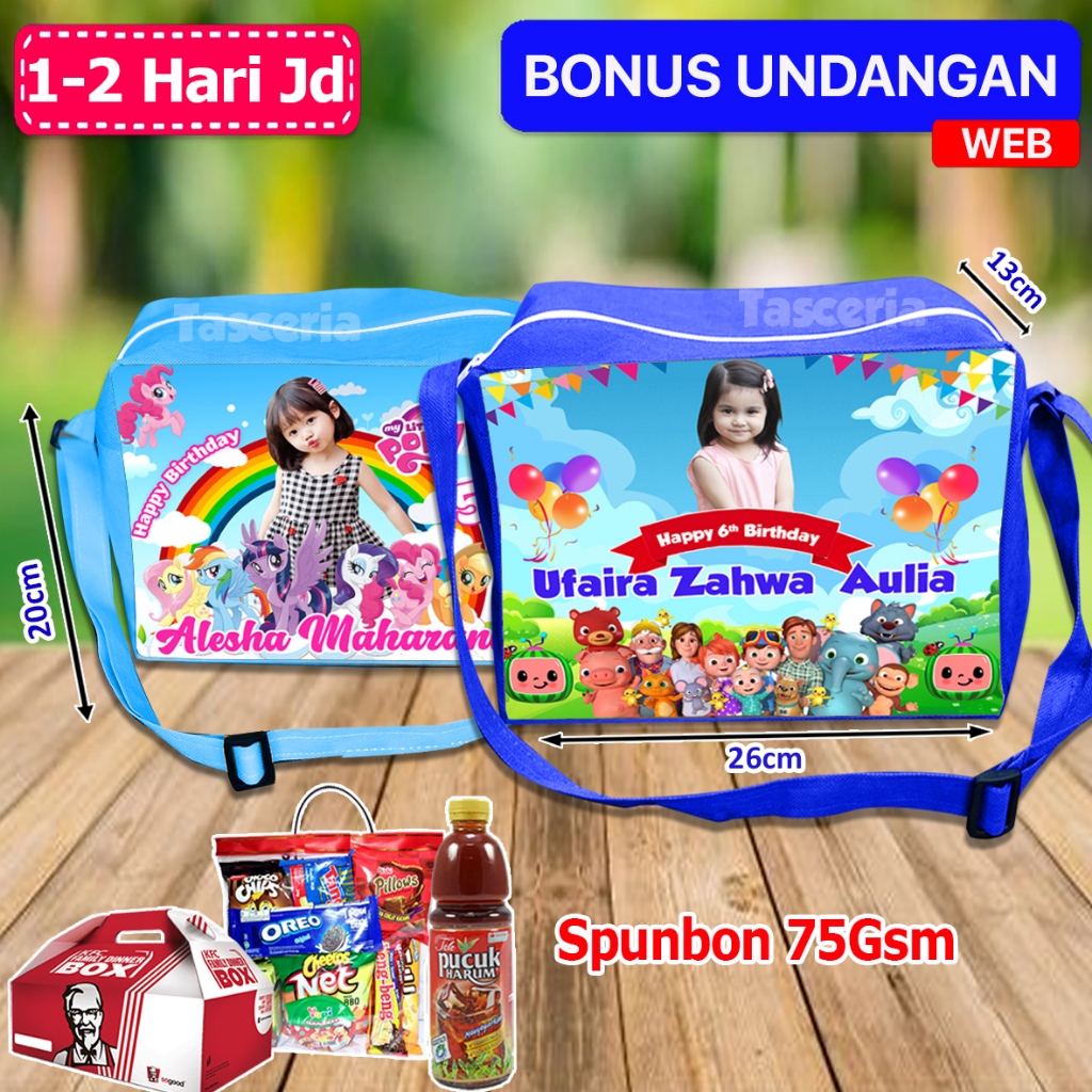 

Tas Resleting Selempang Ulang Tahun Anak Cocomelon