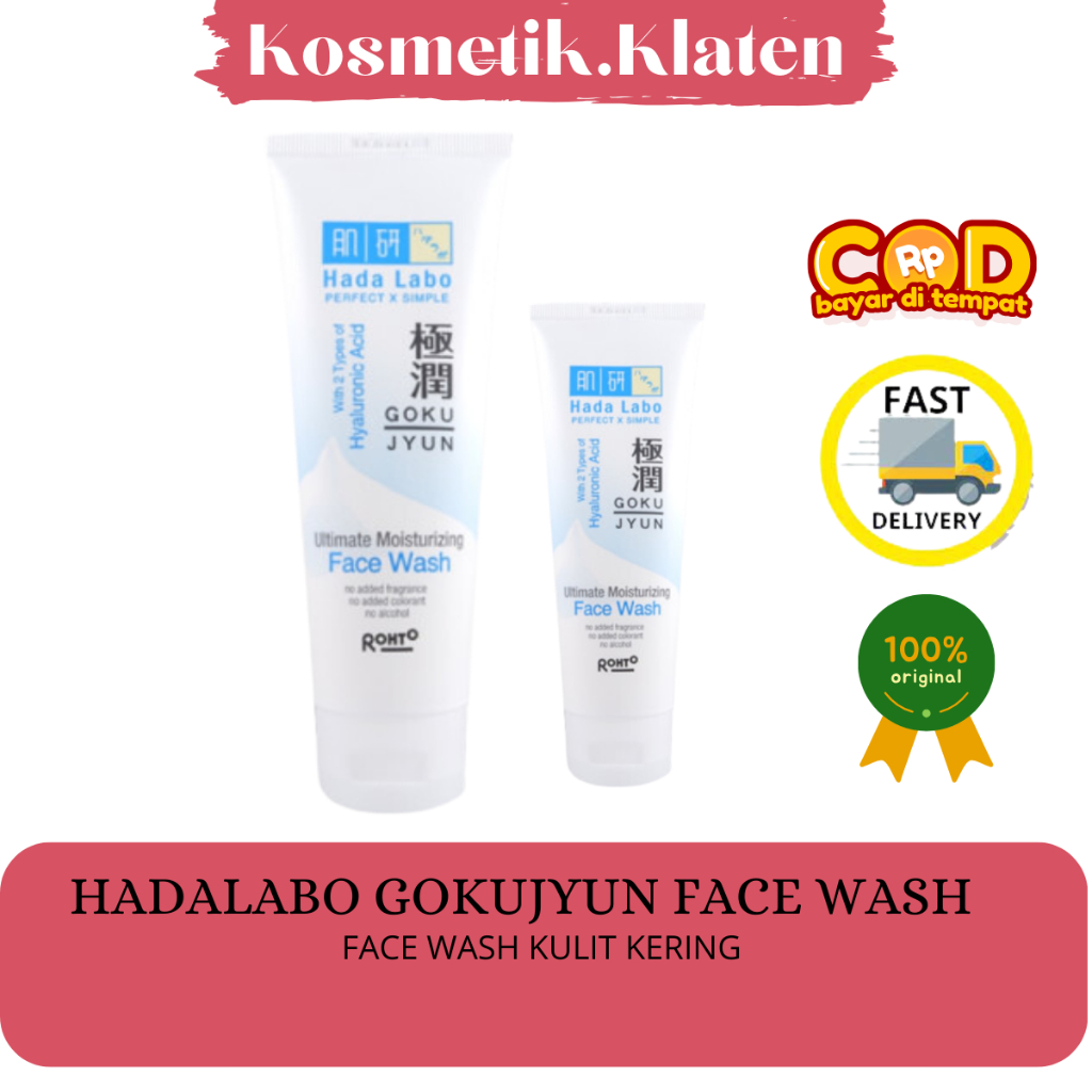 Hada Labo Gokujyun Ultimate Moisturizing FACE WASH Cuci Muka