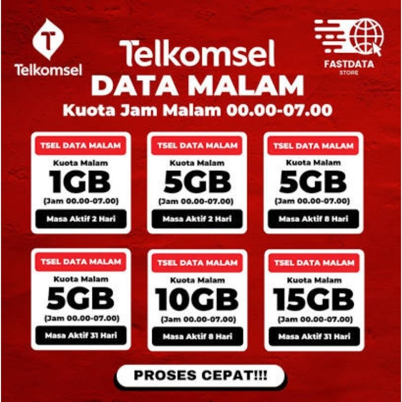 PAKET TELKOMSEL KUOTA DATA MALAM MURAH