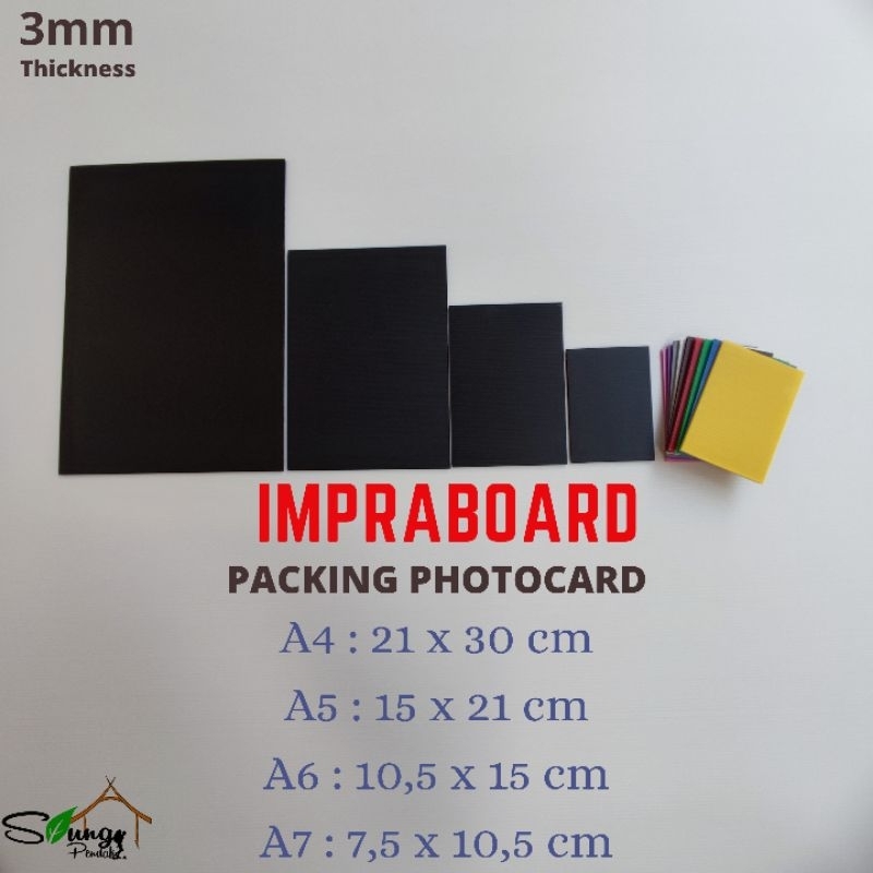 

Impraboard Infraboard 3mm A4 A5 A6 A7 Packing Photocard Postcard Trading Card K-pop Best Seller