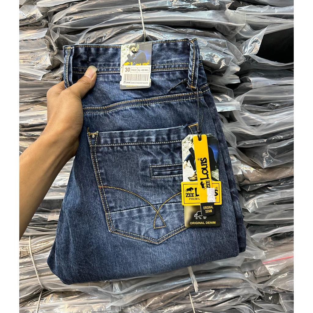 celana panjang zee louis /celazee louis original jeans reguler fit jeans celana terbaru louis
