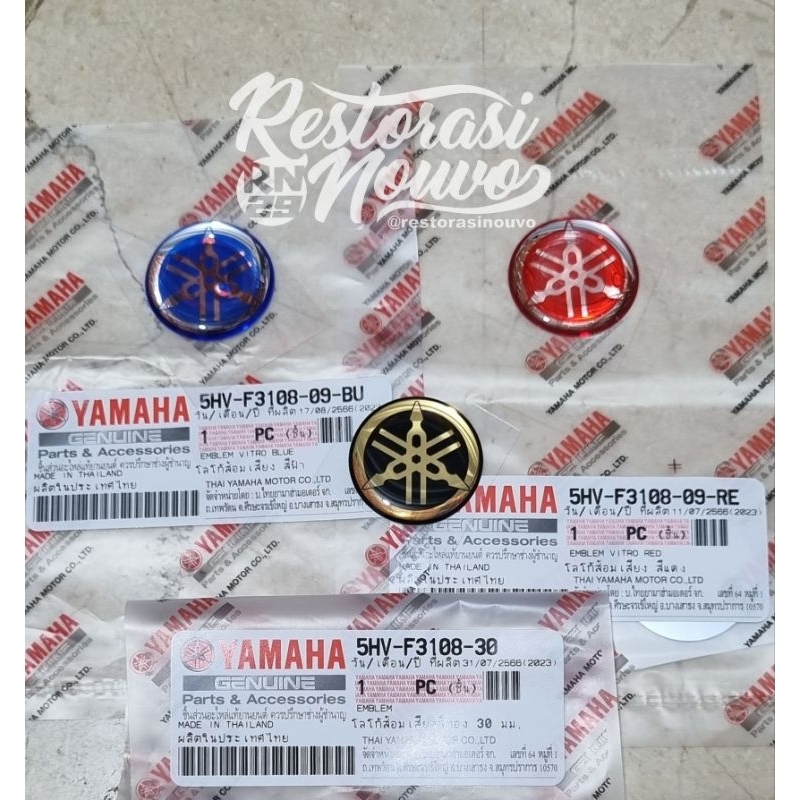 Emblem tameng mio sporty smile soul original yamaha emblem tameng depan mio