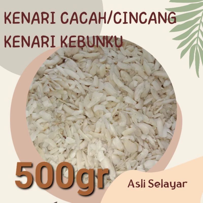 

Kacang Kenari Cacah / Cincang Khas Kepulauna Selayar kemasan 1/2kg