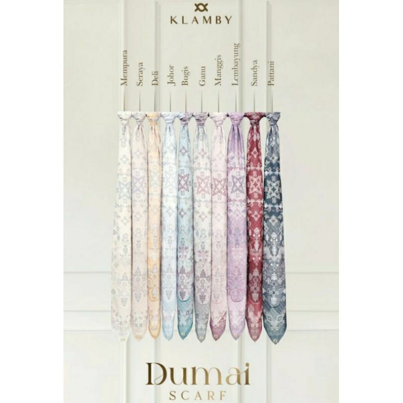 SALE KLAMBY DUMAI SCARF LEMBAYUNG dan JOHOR  by Wearing Klamby