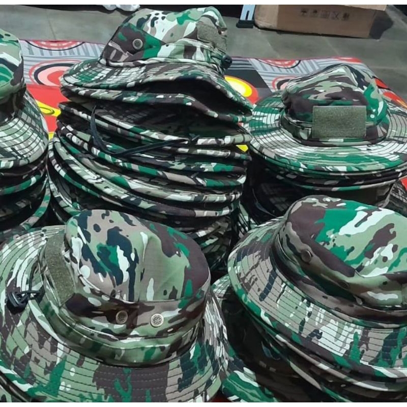topi rimba TNI AD terbaru