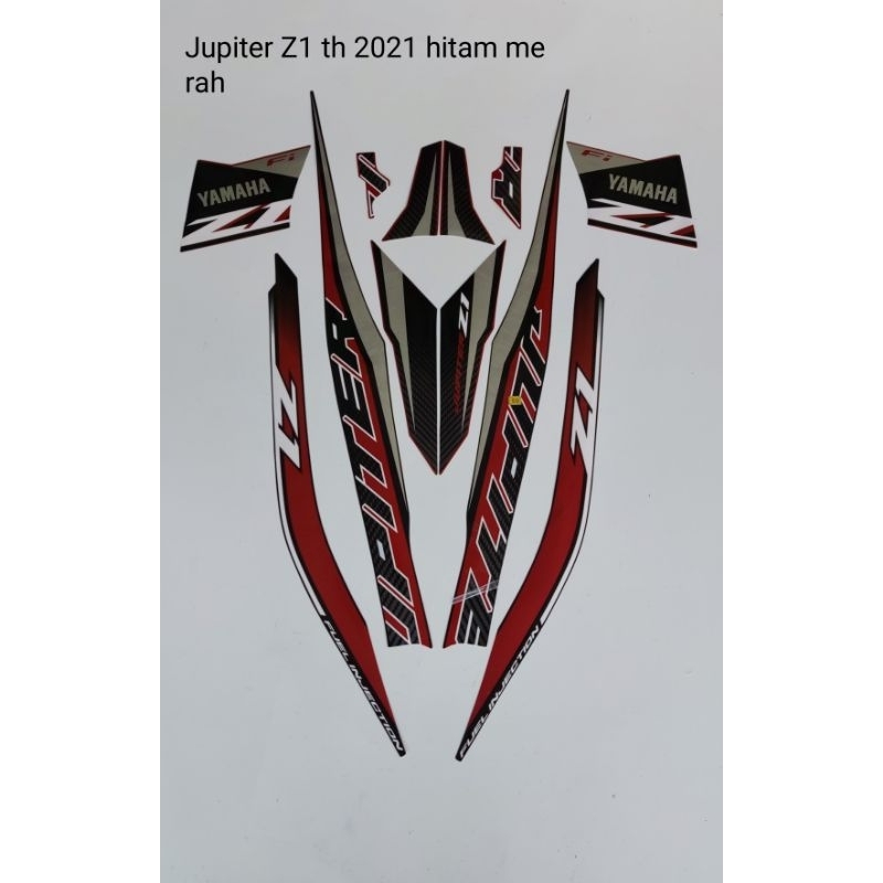 STRIPING YAMAHA JUPITER Z1 TH 2021/hitam merah