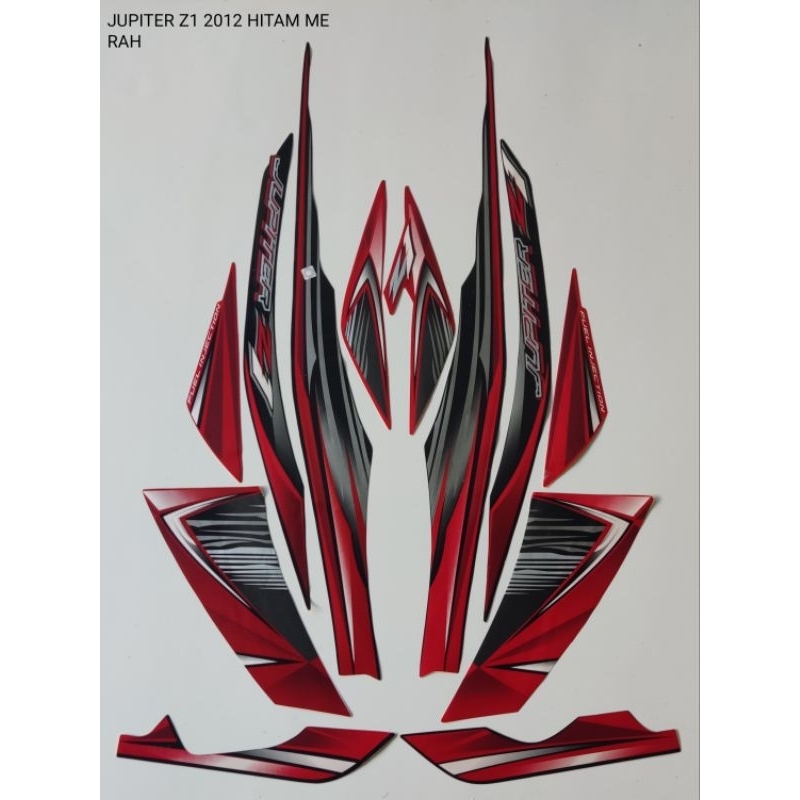 STRIPING YAMAHA JUPITER Z1 TH 2012/hitam merah